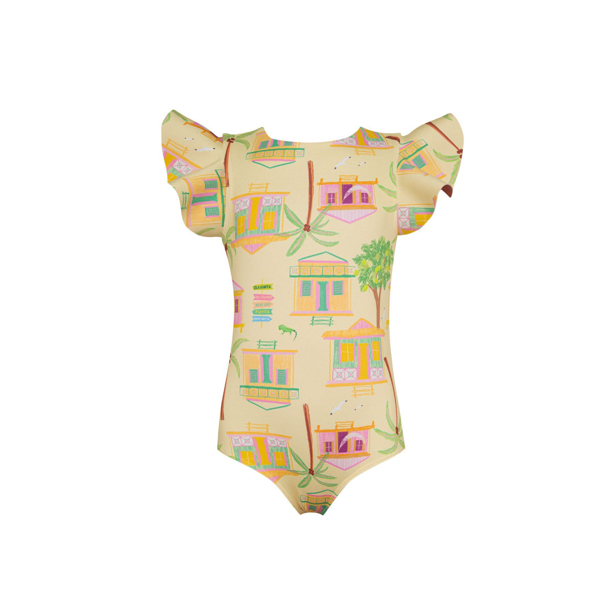 DAYANA ONE PIECE CASITAS ISLEÑAS AMARILLO