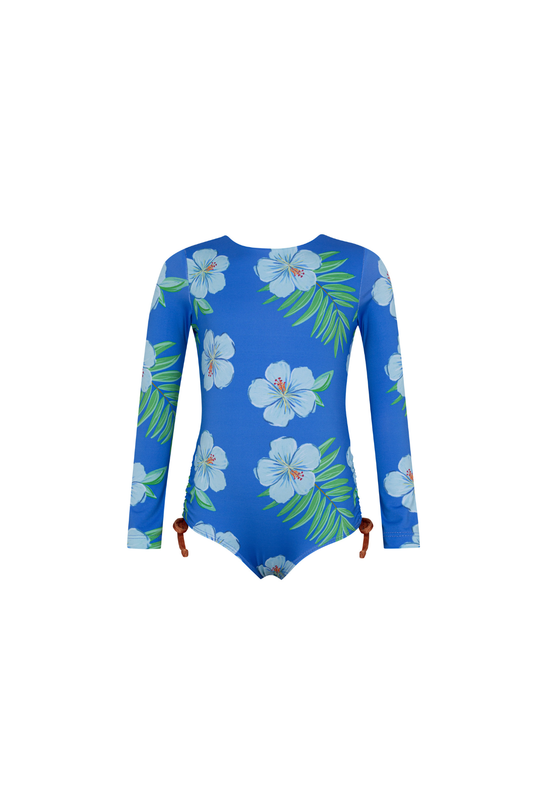 JESS LONGSLEEVE HIBISCUS AZUL